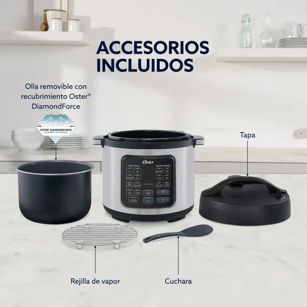 Oster Multiolla, Turbo, 5.7 L de Capacidad, Color Gris, CKSTPCECT57DF2