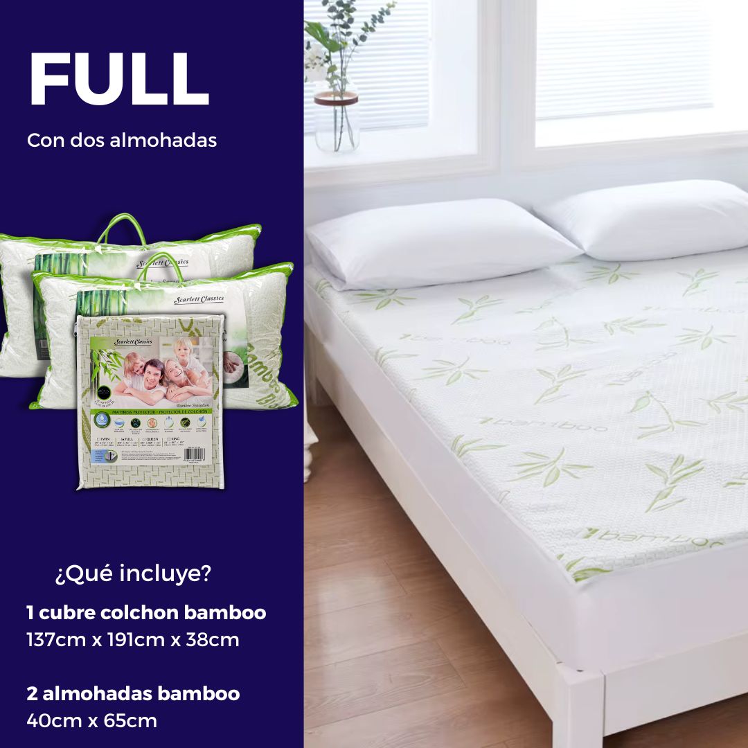 Cubre colchones y almohadas bamboo