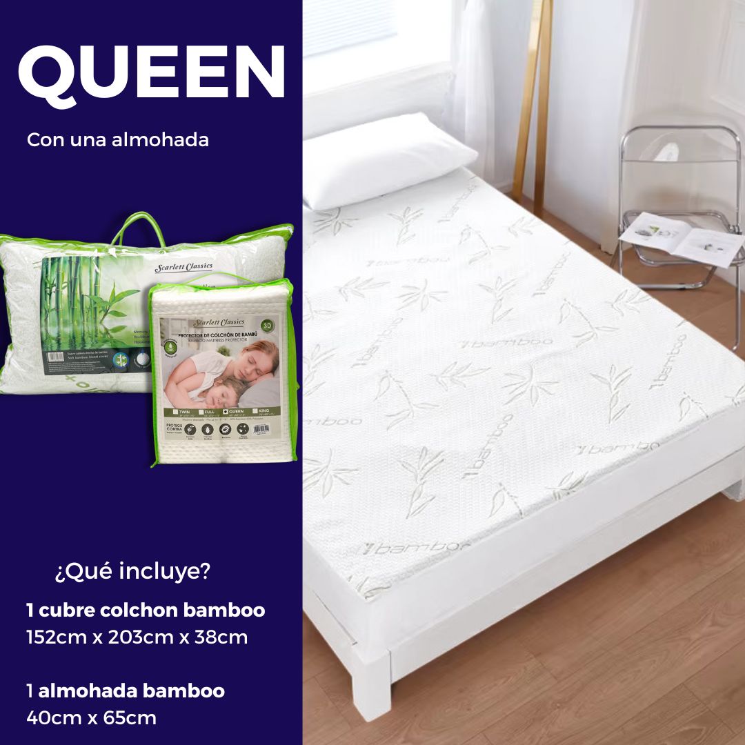 Cubre colchones y almohadas bamboo