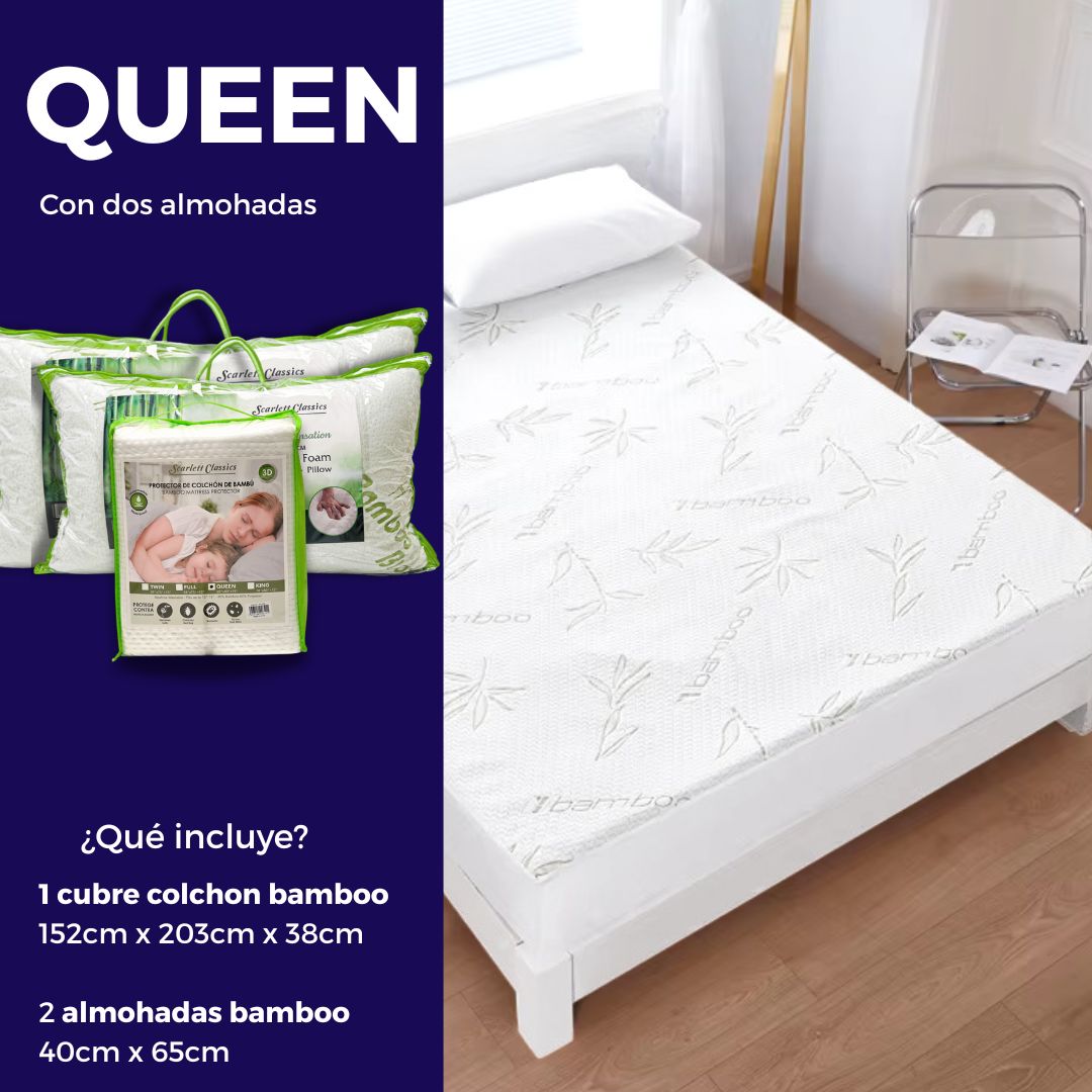 Cubre colchones y almohadas bamboo