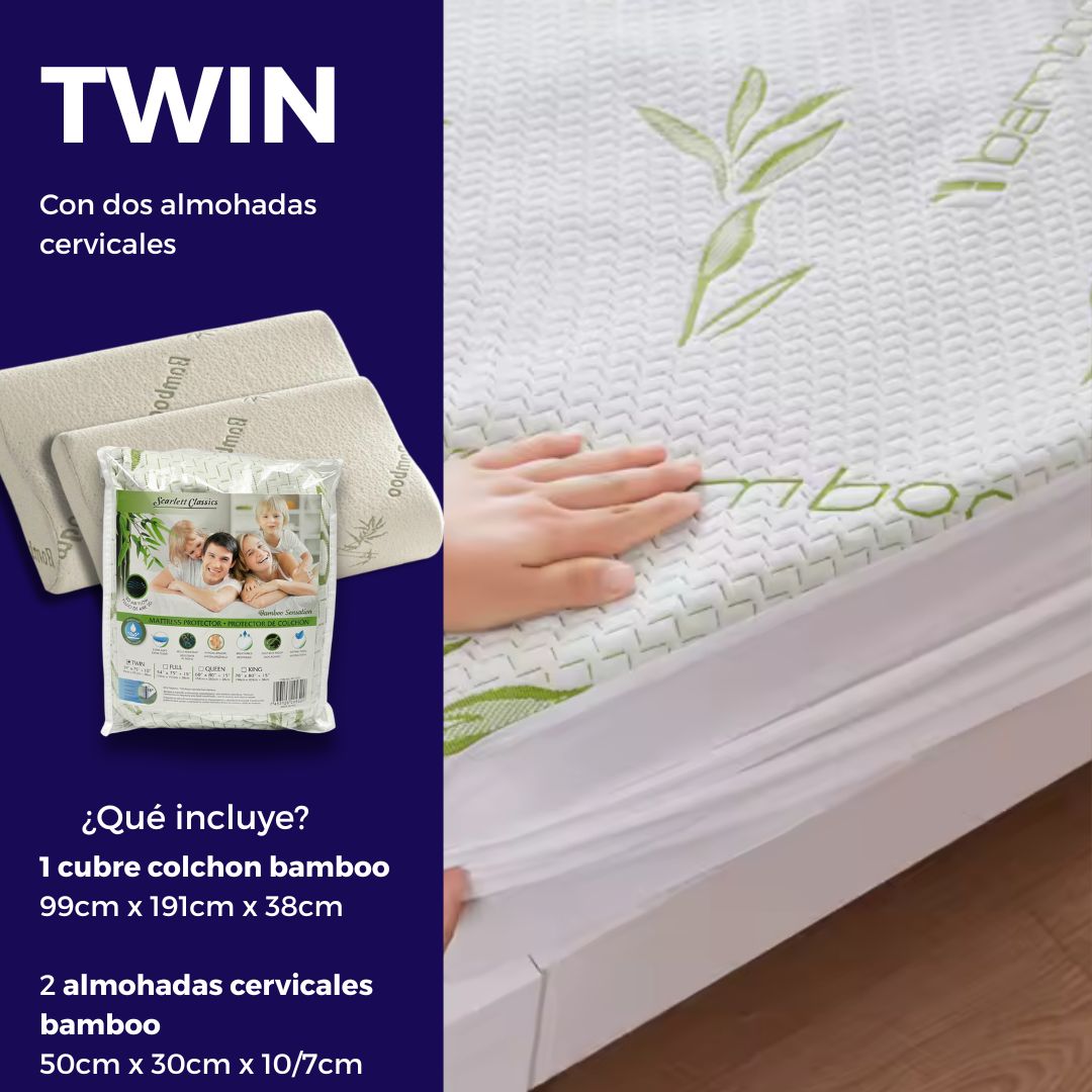 Cubre colchones y almohadas bamboo