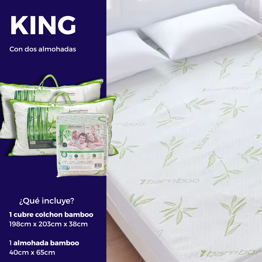 Cubre colchones y almohadas bamboo
