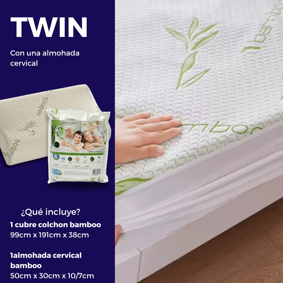 Cubre colchones y almohadas bamboo