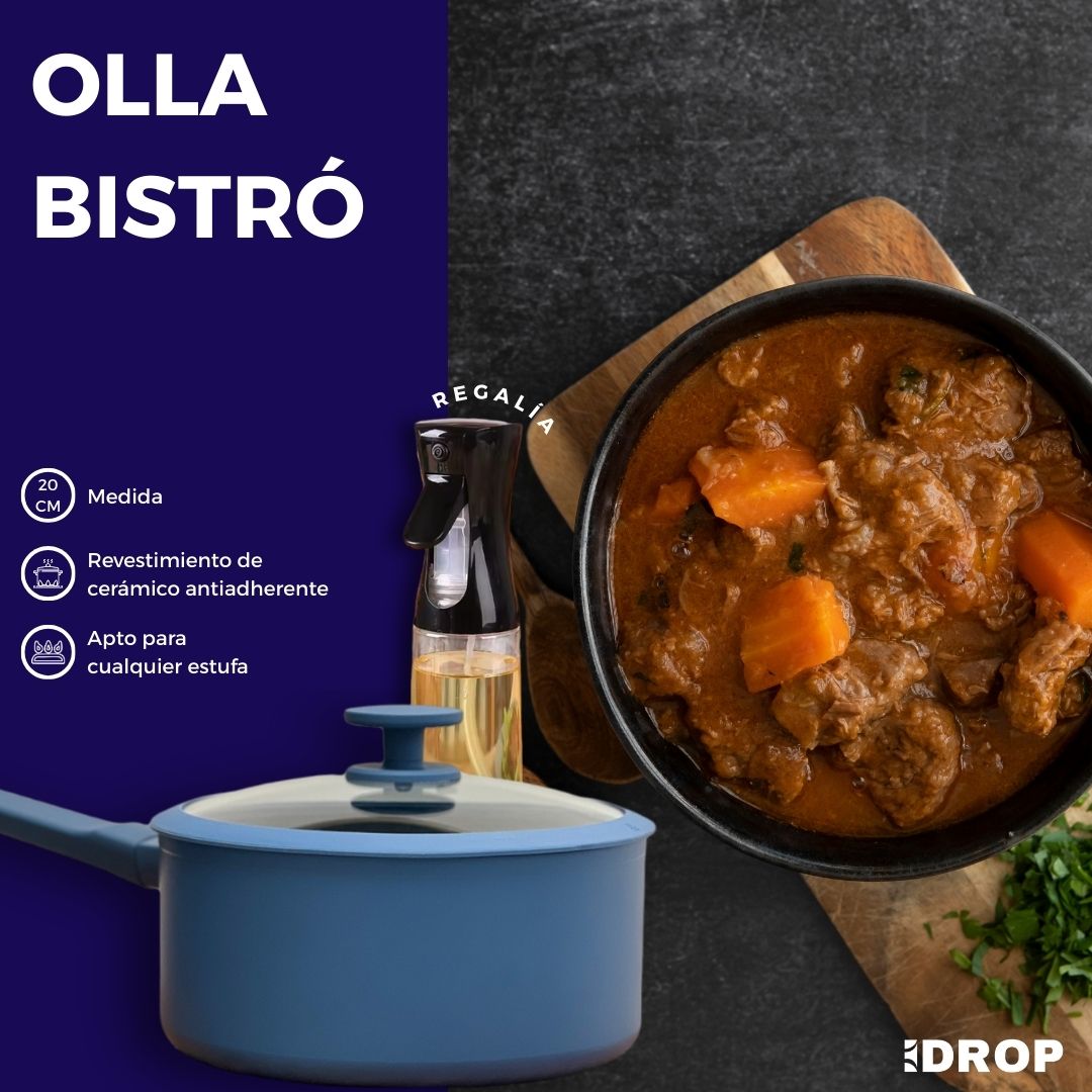 Olla bistró + regalía de spray de aceite