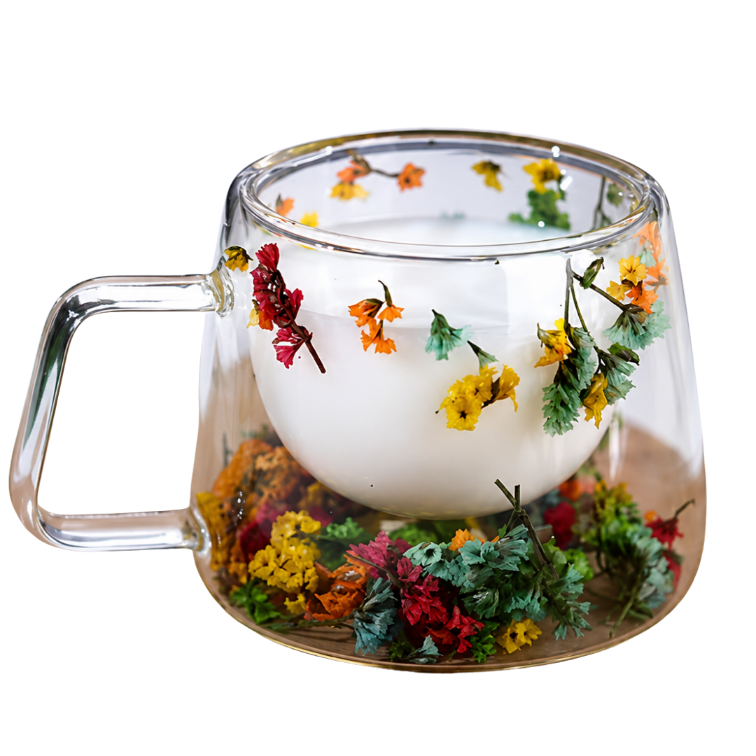 Taza doble fondo con naturaleza muerta 120 ml