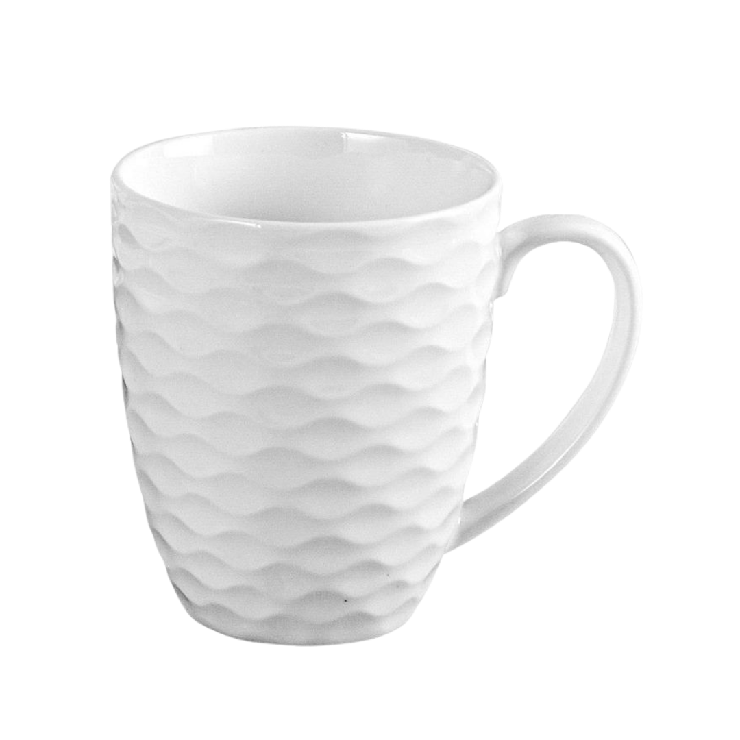 Set de 3 tazas blancas 14 onzas