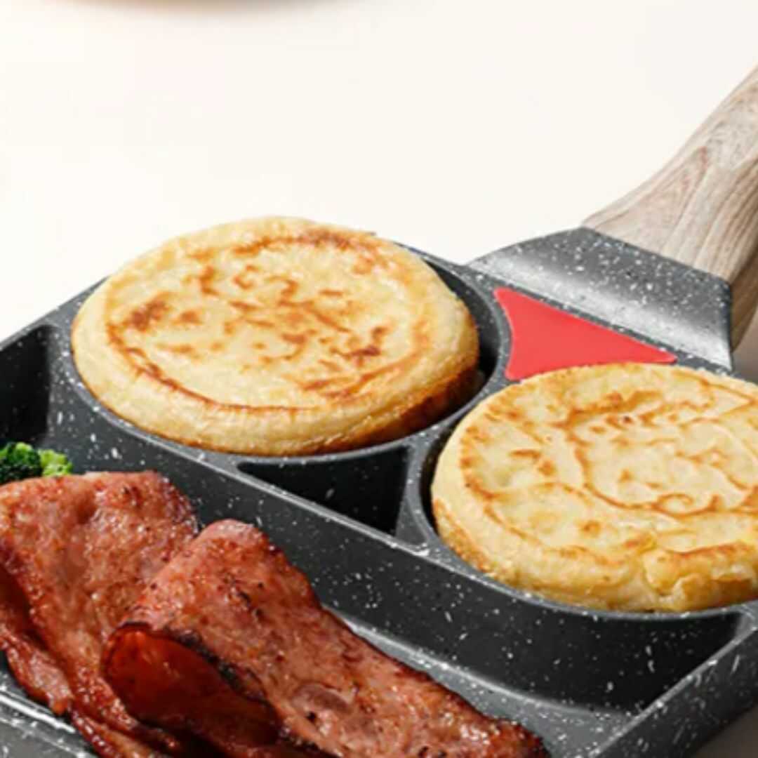 Sartén de 3 divisiones + regalía spray de aceite