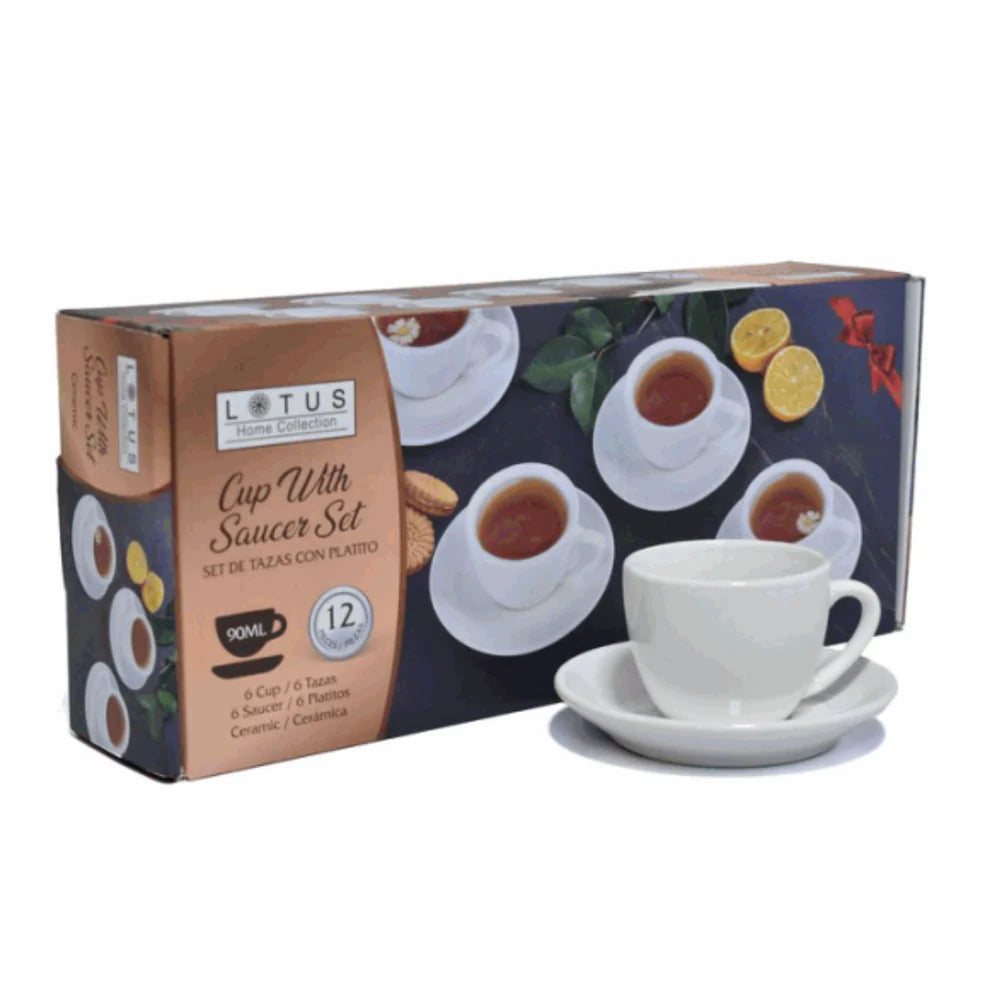 Tazas de espresso con escudilla 90 ml