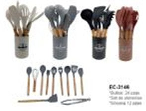 set de cucharones de silicon mod 3146