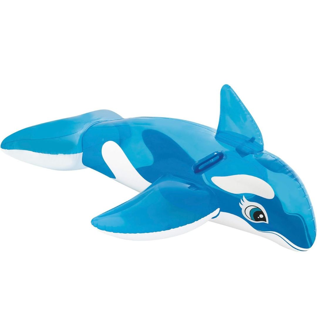 Ballena azul inflable