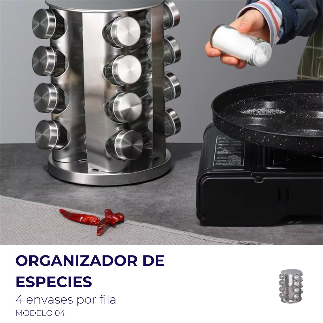 Organizador de especies de 4 niveles