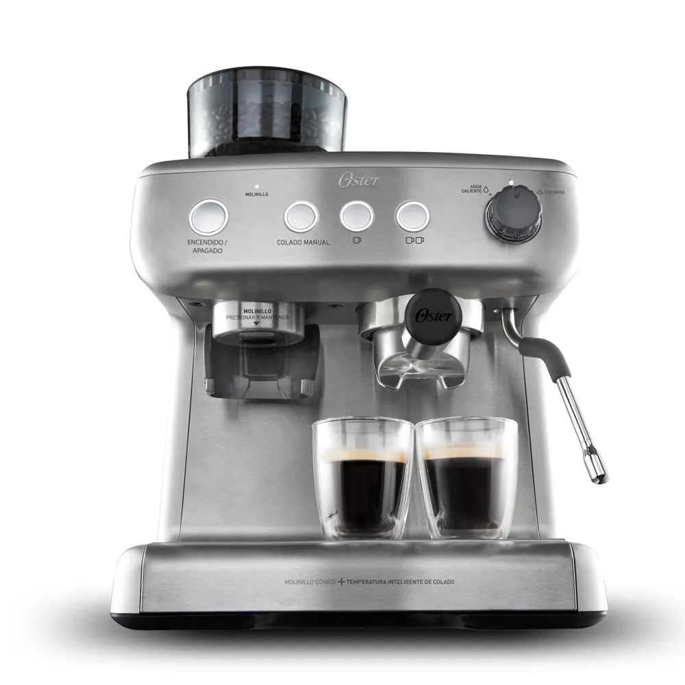 Cafetera para espresso Oster® Perfect Brew 15 bar molino integrado