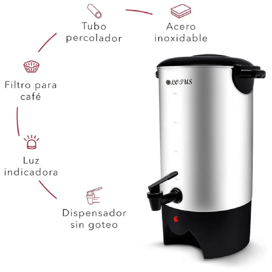 Cafetera Lotus 40 tazas