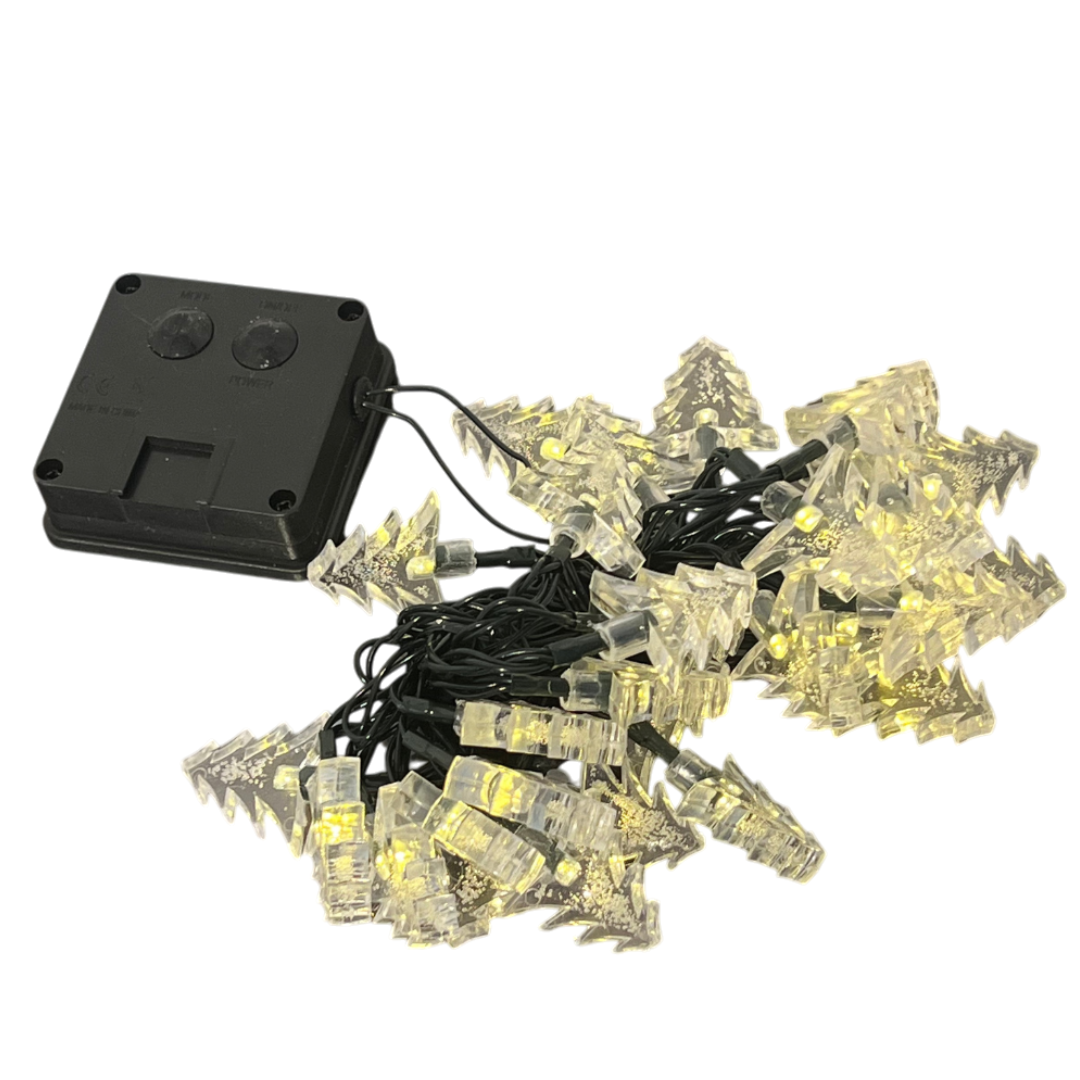 Luces solares de árbol de navidad 30 focos set de dos cajas (compra un set y llévate una caja de regalía)