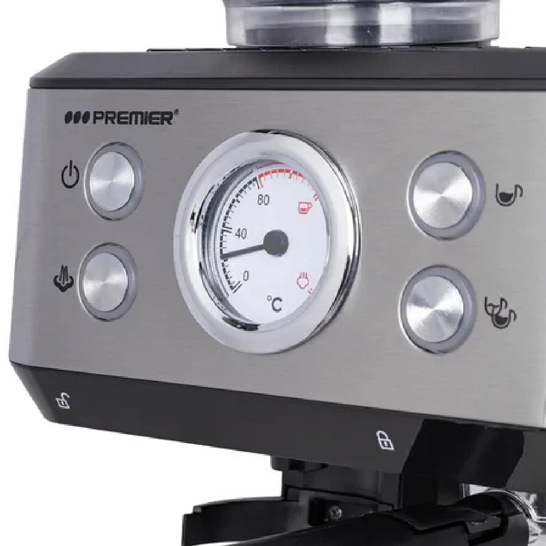 Máquina de espresso con molino de café integrado premier