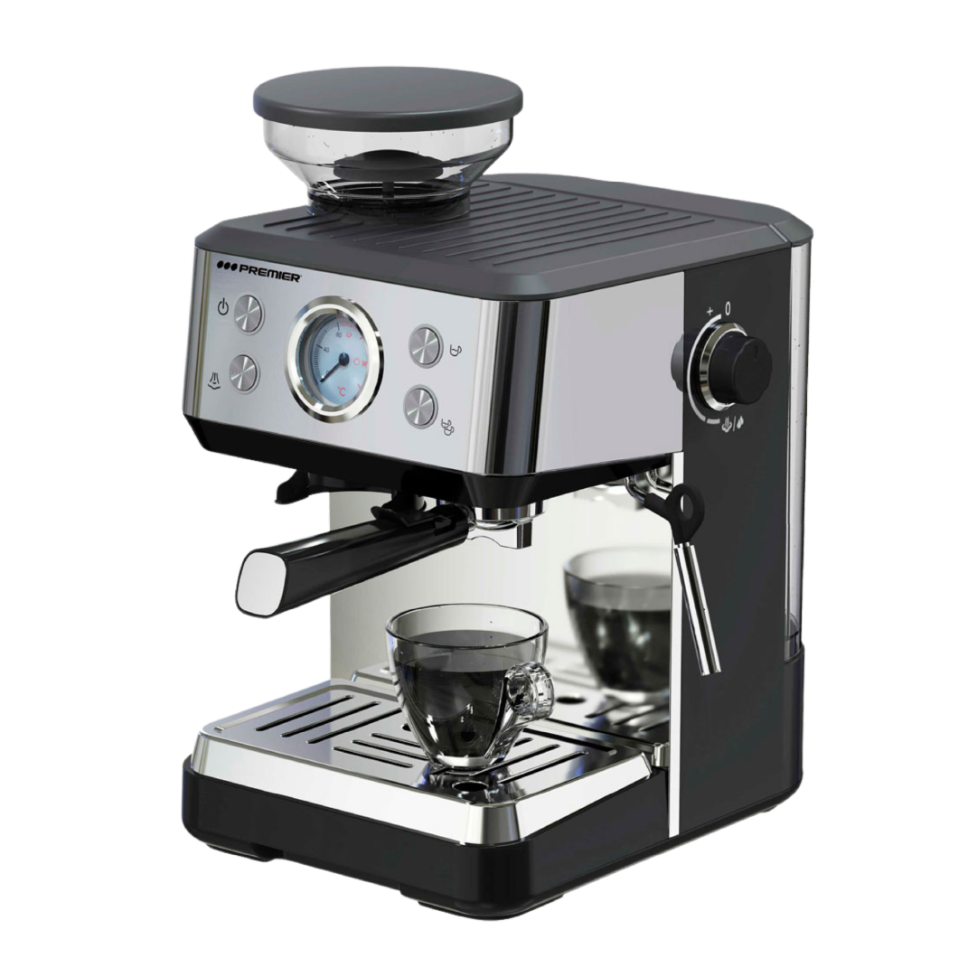 Máquina de espresso con molino de café integrado premier