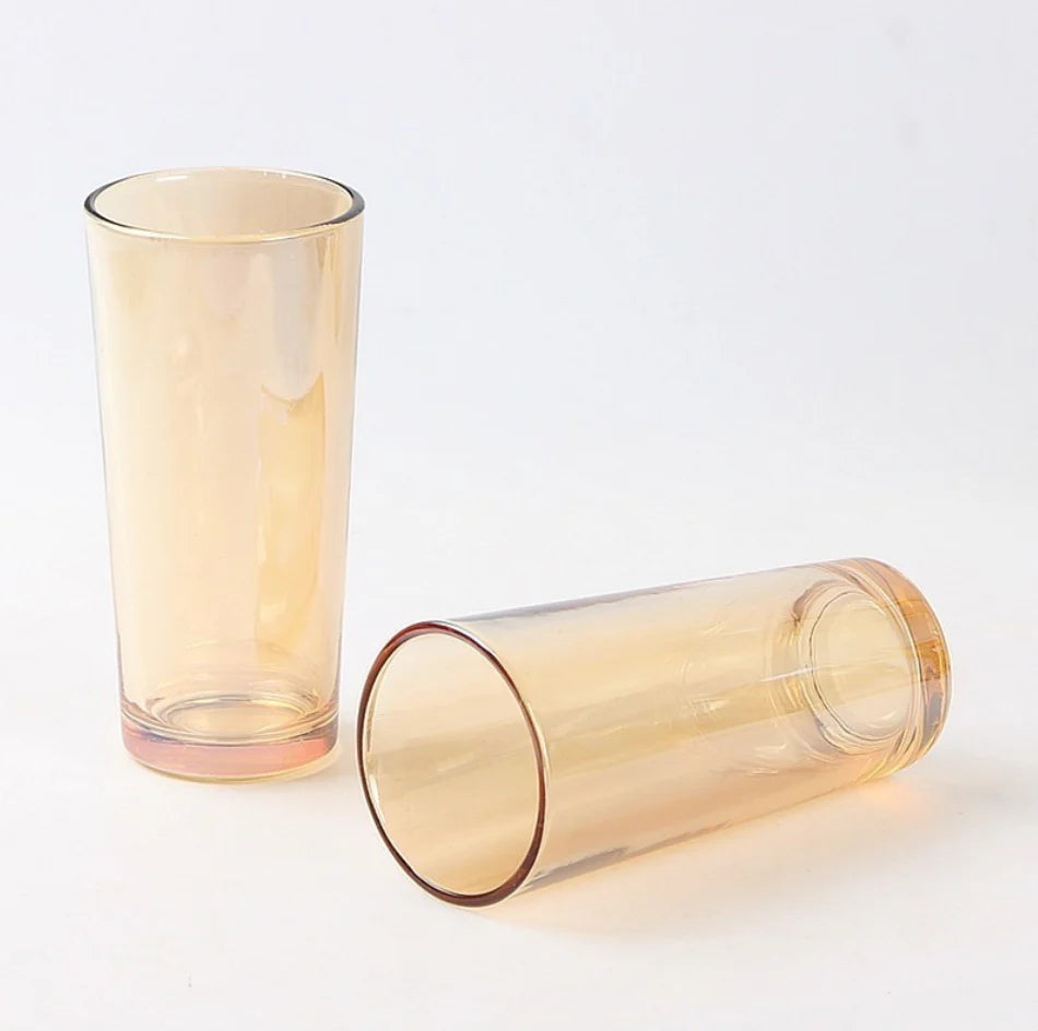 Vasos glaseado dorado 41129