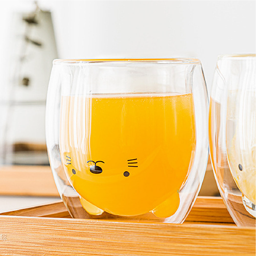 Taza doble de gatito