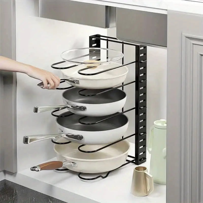 Organizador de cocina para sartenes y ollas