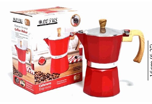 cafetera italina roja