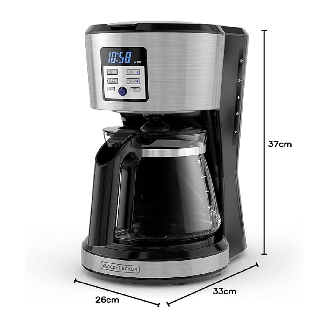 Cafetera programable Black+Decker CM1331S 12 tazas