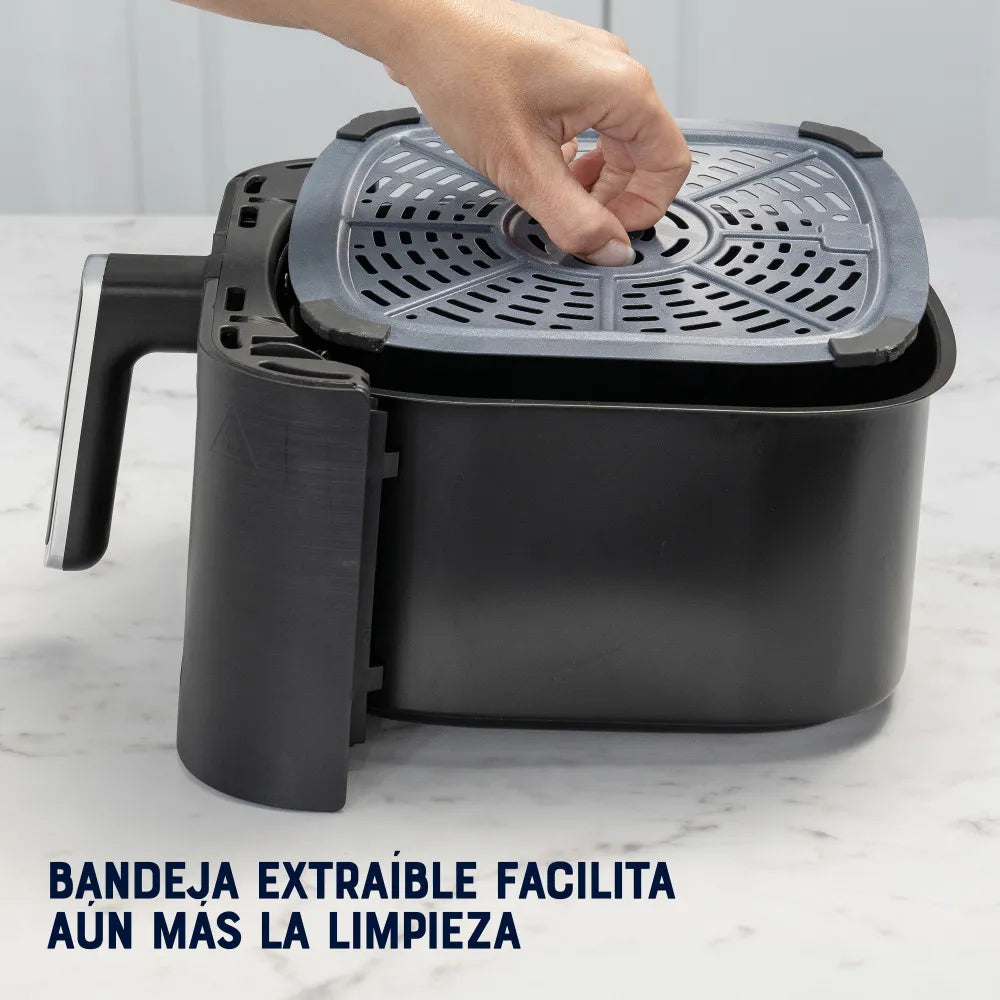 Freidora de Aire Manual, Recubrimiento Oster® DiamondForce, 4L de Capacidad, con Controles de Tiempo y Temperatura,
