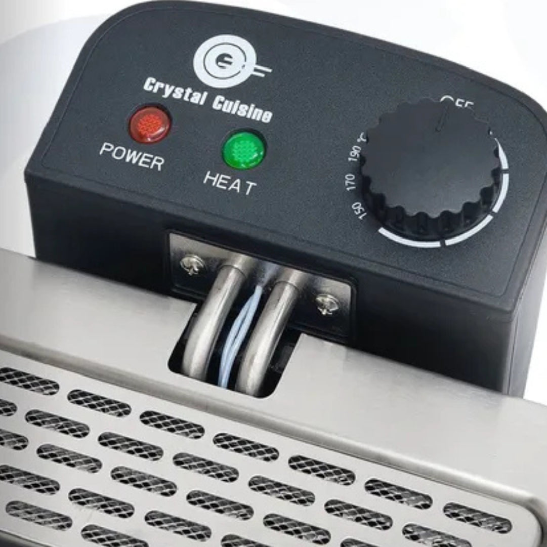 Freidora electrica crystal cuisine 6L