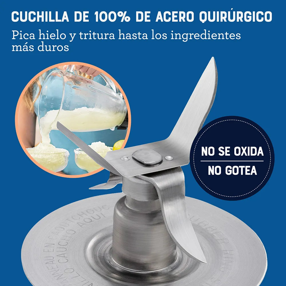 Licuadora Oster® 2 velocidades más pulso y vaso de vidrio BLSTKAG-RPB