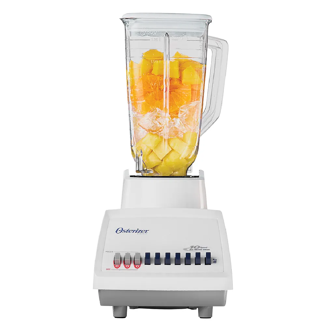 Licuadora Oster® 10 velocidades vaso plástico 800watts 1.25 litro