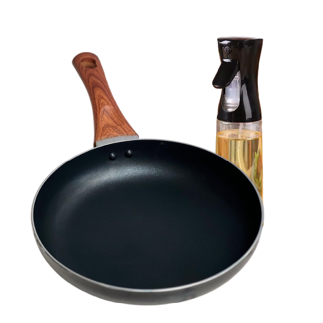 Sartén 22cm negro más spray de aceite