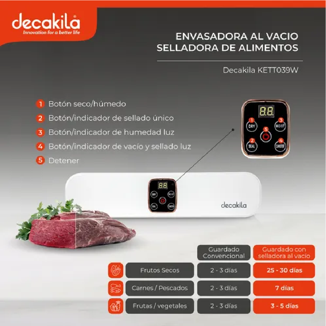 Selladora al vacío decakila