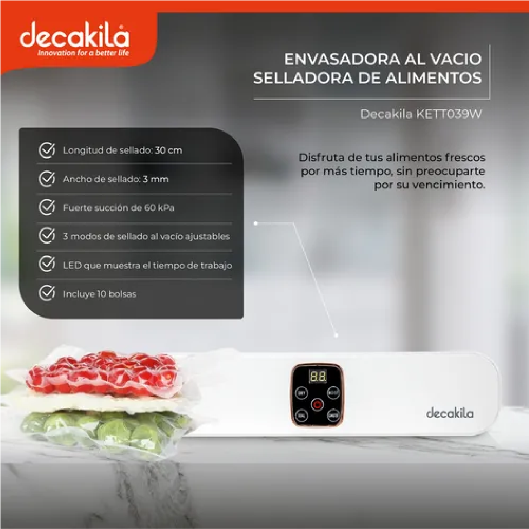 Selladora al vacío decakila