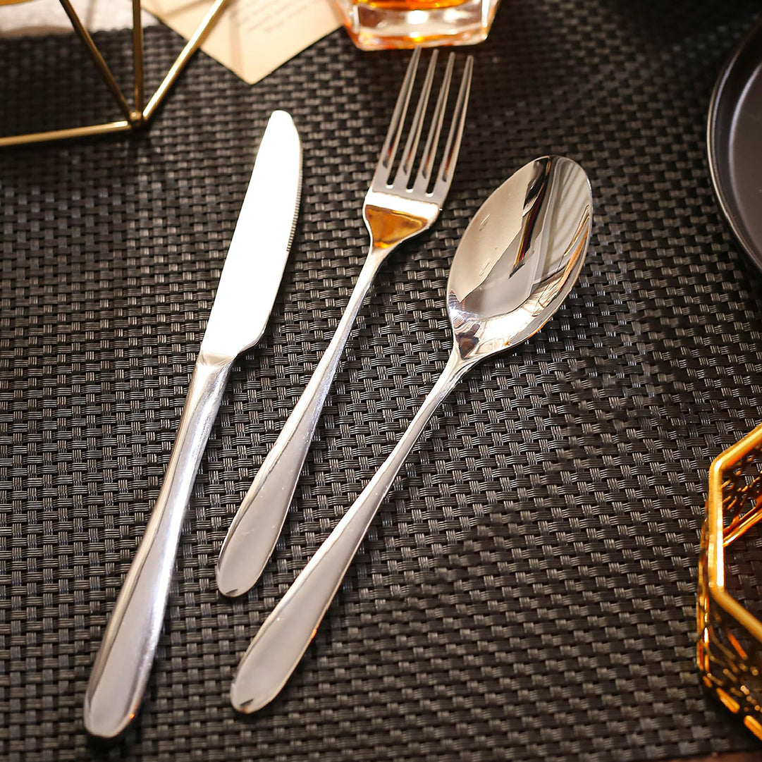 Set de cubiertos de 12 piezas acero inoxidable