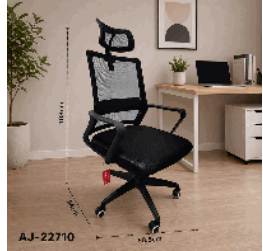 Silla de oficina color negro AJ-22710