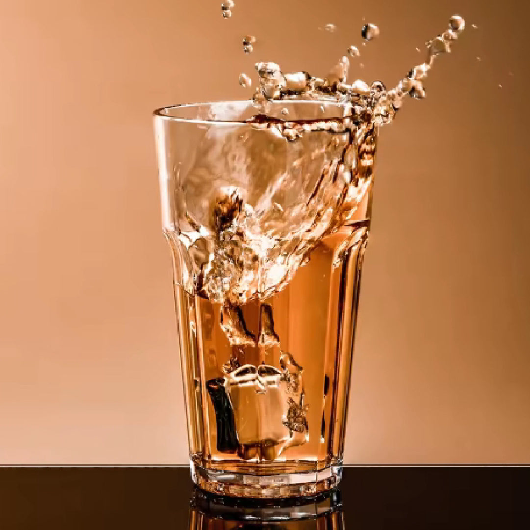 Set de 6 vasos de vidrio