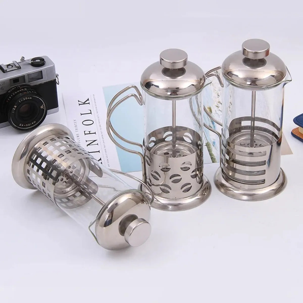 Prensa francesa 350 ml (modelos variados)