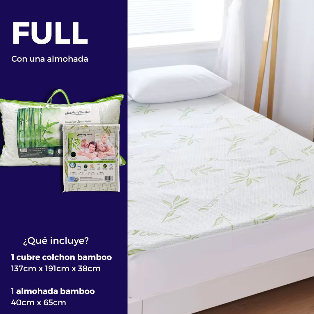 Cubre colchones y almohadas bamboo