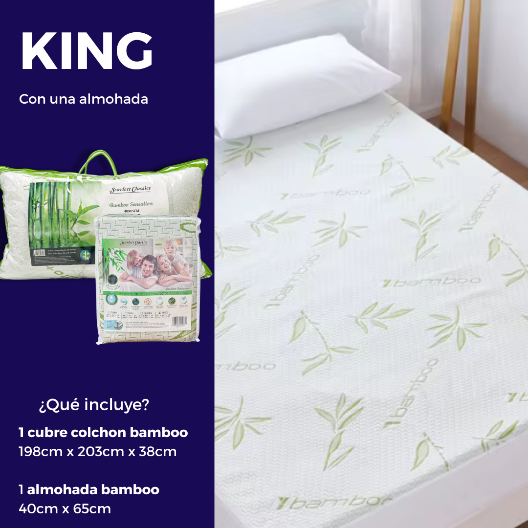 Cubre colchones y almohadas bamboo