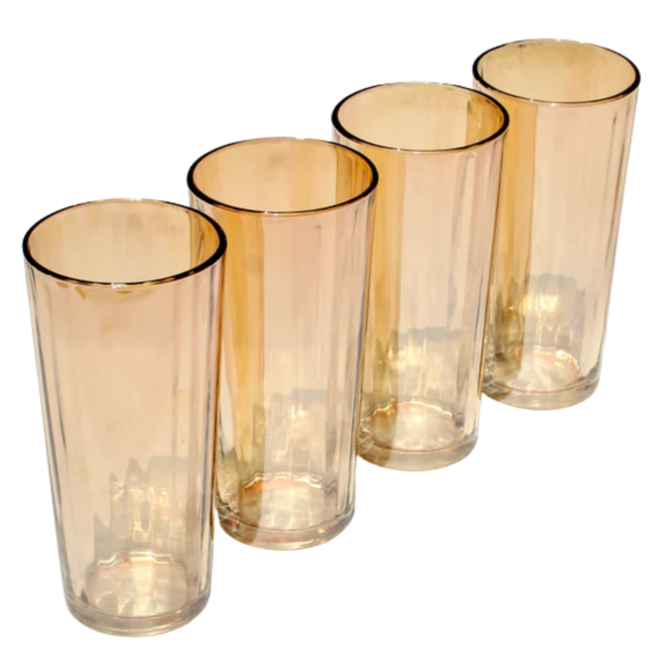 Vasos glaseado dorado 41129