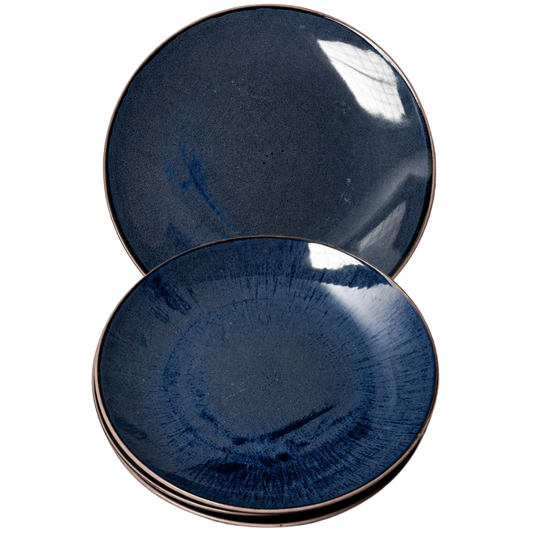Plato cerámica azul 10.5" ZHZ-4