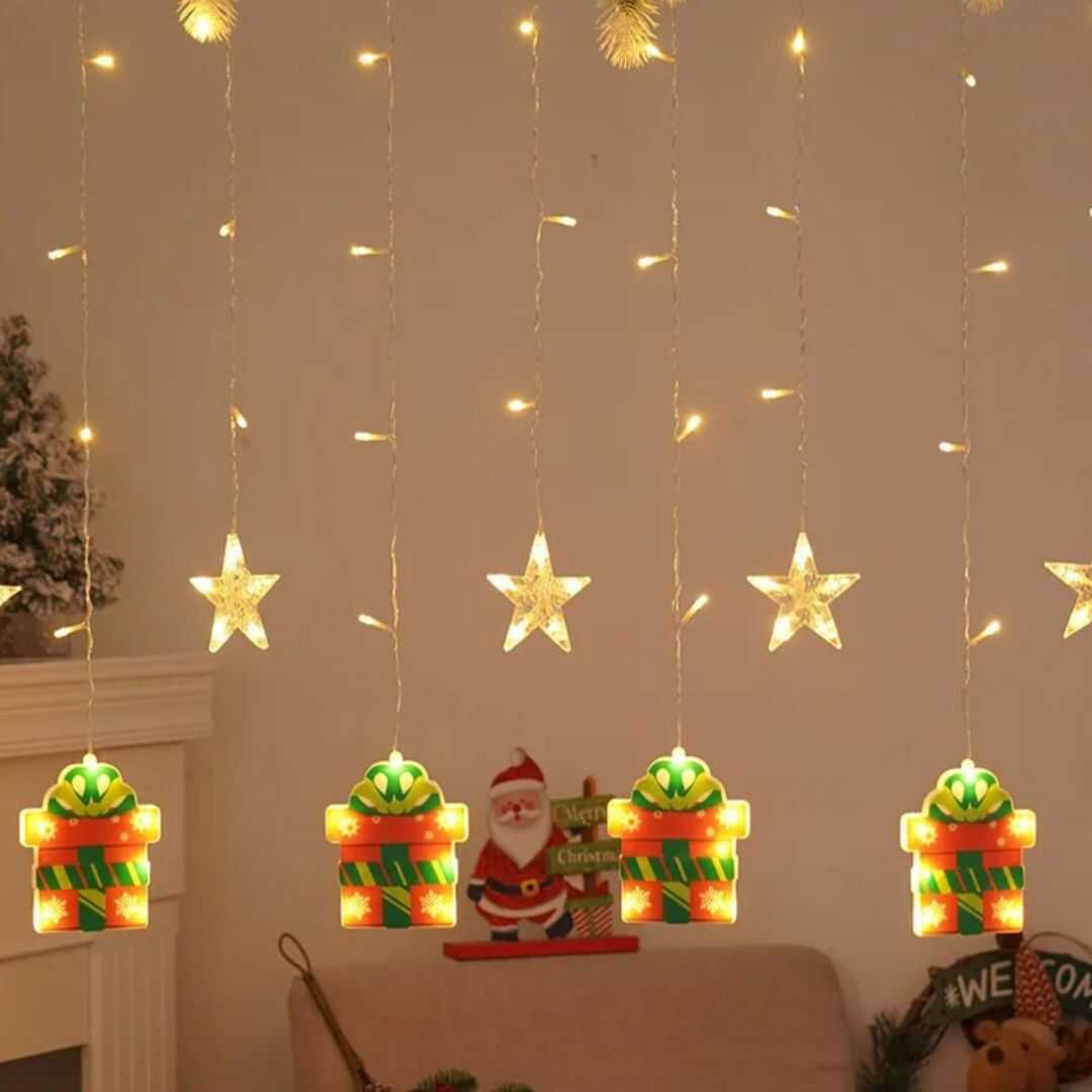 Lluvia de luces navideñas set de dos cajas