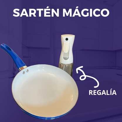 Sartén mágico + regalía de spray de aceite