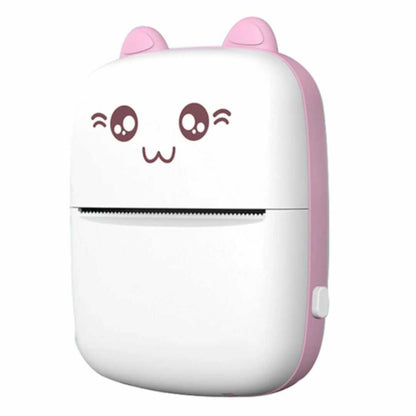Impresora gatito / viene con 1 rollo de papel sencillo, 1 rollo de papel con pegatina y 1 llavero