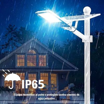 Luminaria Solar con panel externo 2000 watts (Incluye tubo, soporte para panel y pernos)
