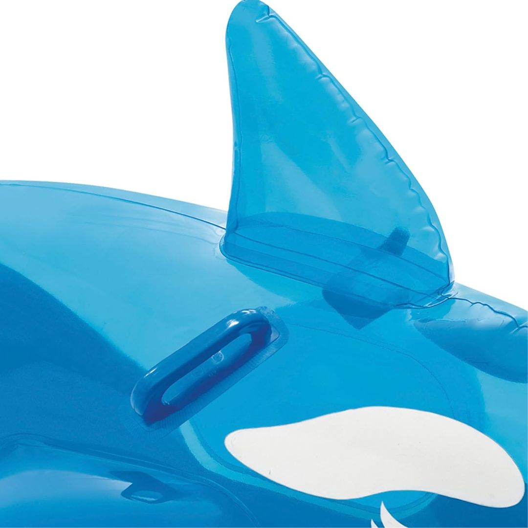 Ballena azul inflable