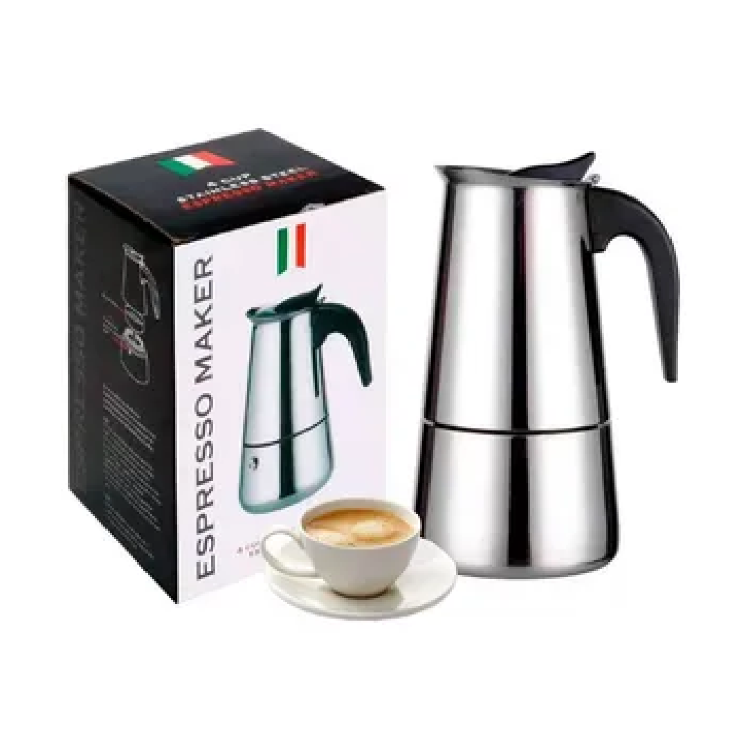 Cafetera italiana acero inoxidable