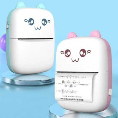 Impresora gatito / viene con 1 rollo de papel sencillo, 1 rollo de papel con pegatina y 1 llavero