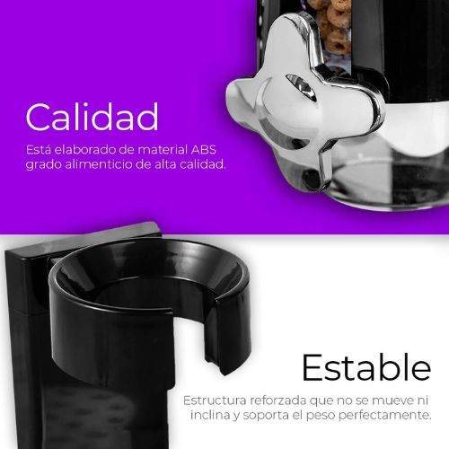Dispensador doble para cereales, marca HOMESTAR