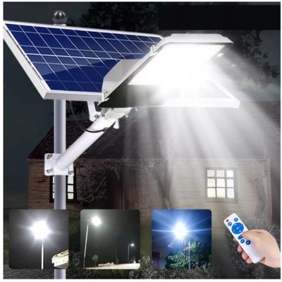 Luminaria Solar con panel externo 2000 watts (Incluye tubo, soporte para panel y pernos)