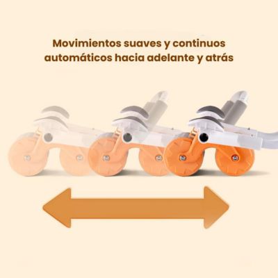Rodillo doble rueda para ejercicio abdominal